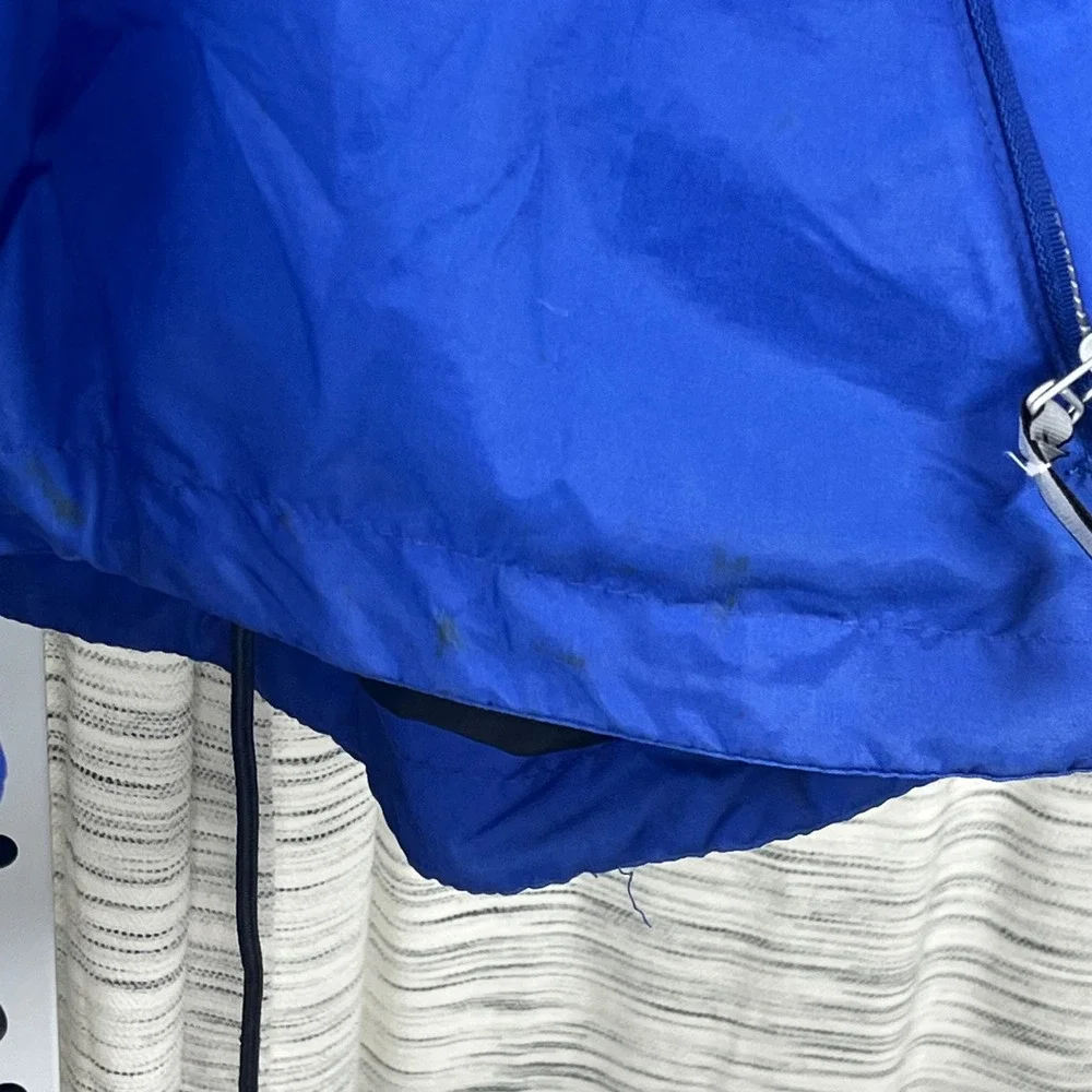 Pro Spirit Vintage Royal Blue Windbreaker Jacket Striped Sleeve Large 3480004